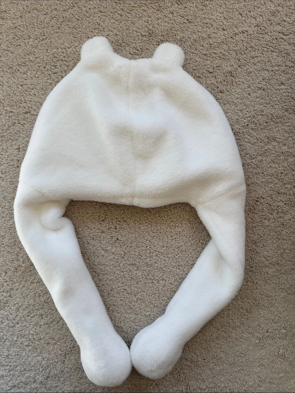 Cute Plush Chikawa Hat with Pink Cheeks